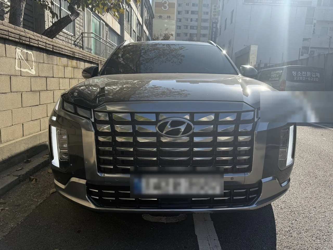 현대 팰리세이드 측면, 신용점수낮은장기렌트 상담 예시 차량